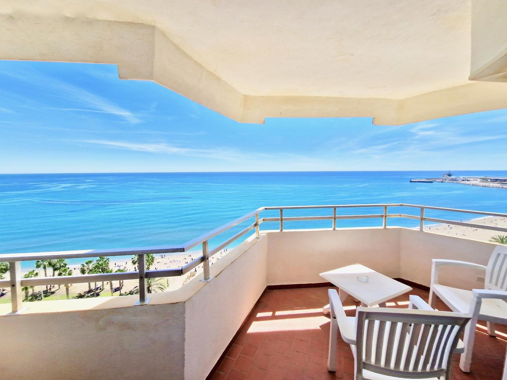Sr Malagueta Beach Front Wonderful Sea View Málaga Exteriör bild